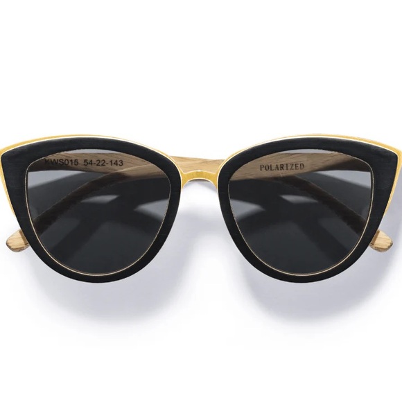 Kraywoods Willow Bamboo Cat Eye Sunglasses - Picture 4 of 5